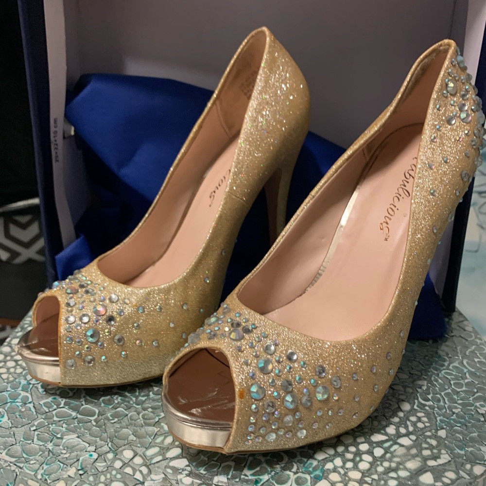 Rhinestone heels